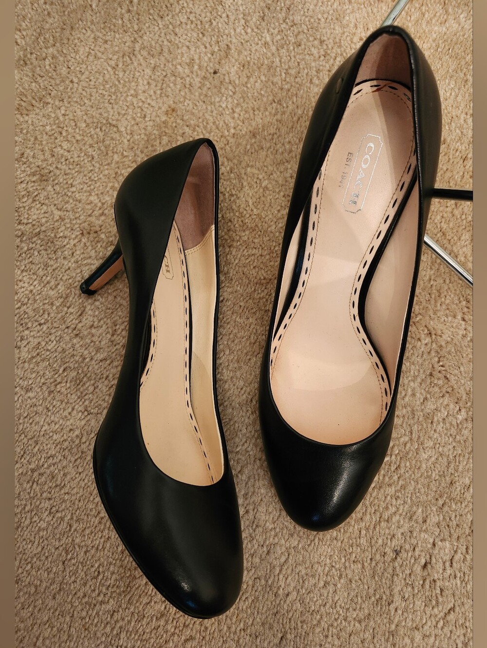 Coach Classic Black Pumps